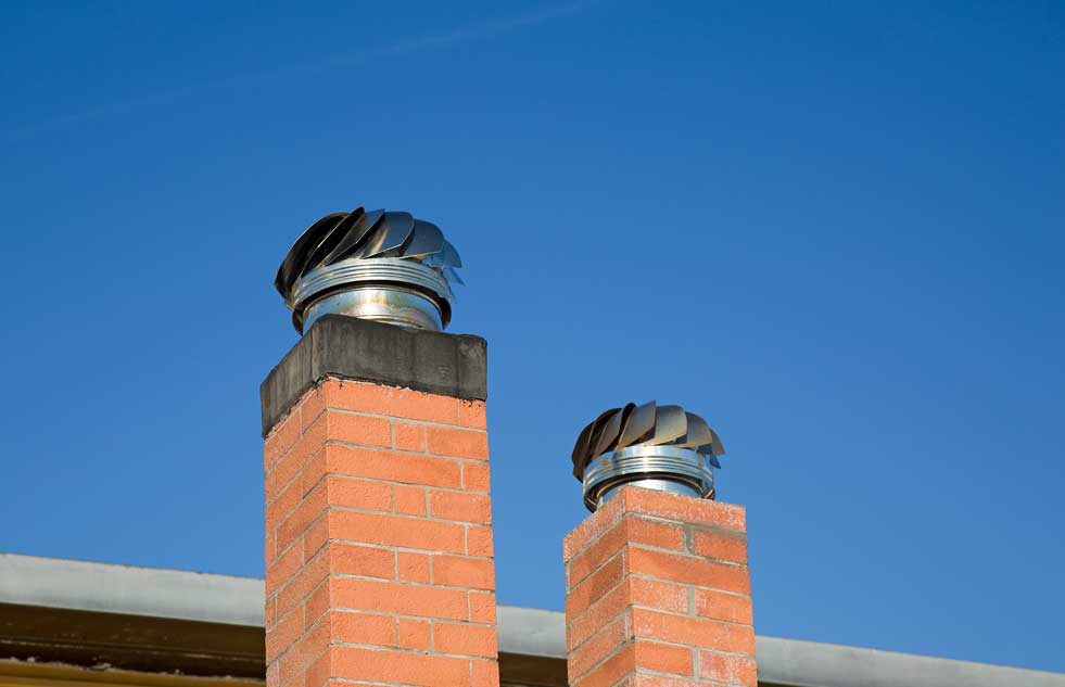 distant view of the chimney